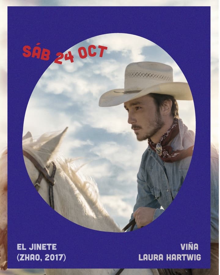 Afiche de "El Jinete" -- función de Viña Laura Hartwig